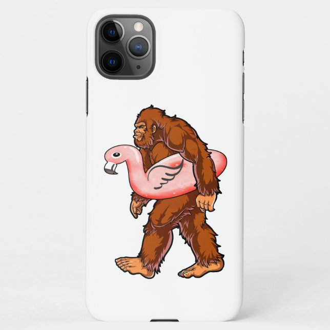 Coque iPhone Flamant rose Bigfoot (Dos)