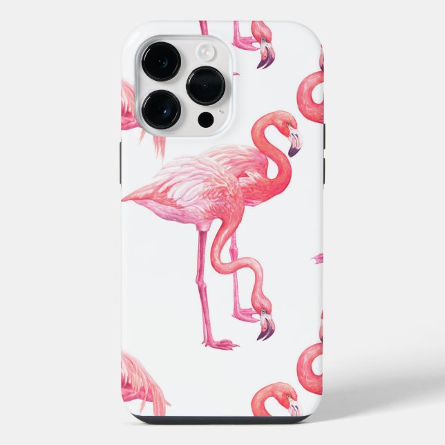 Coque iPhone Flamants (Verso)
