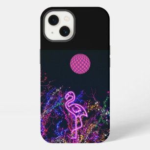 Etui iPhone 13 Flamingo à la fête dansante. Boîtier iPhone Case-M