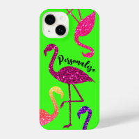 Flamingo rose scintillations Personnaliser néon ve