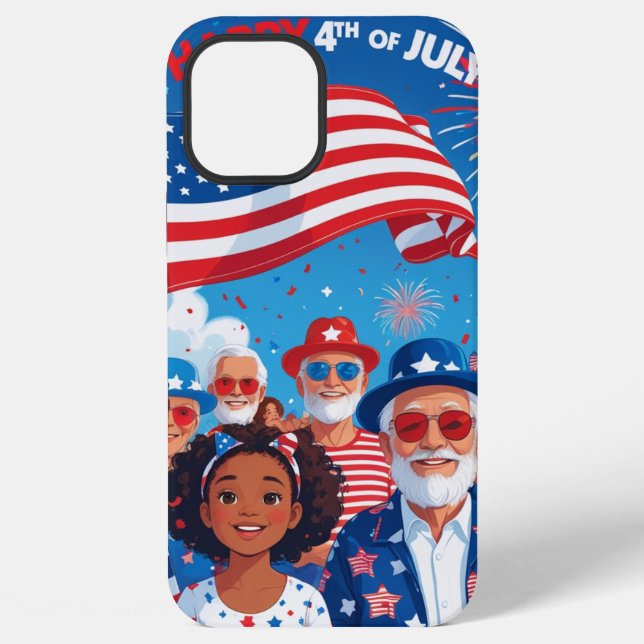 Coque iPhone Flamme Américaine (Verso)