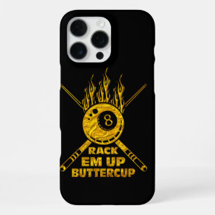 Coque iPhone 16 Pro Max Flamme Huit Ball Design : Rack 'Em Up!