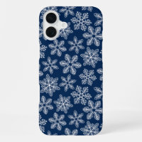 Flammes de neige sur bleu foncé