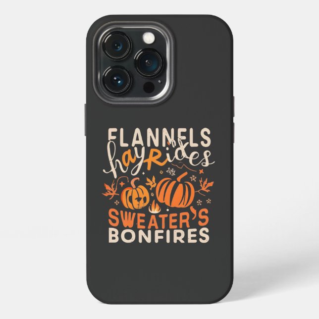 Coque iPhone Flannels Hayrides Chandails Citrouille Bonfires (Dos)