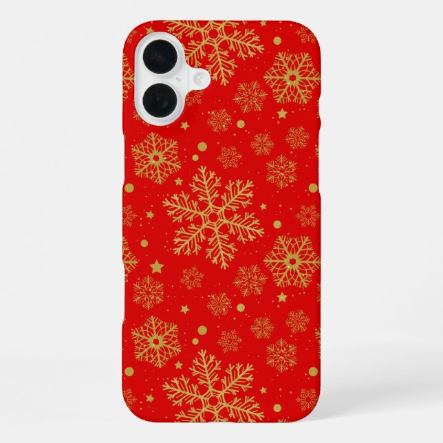 Coque iPhone Flèche dorée sur rouge (Verso)