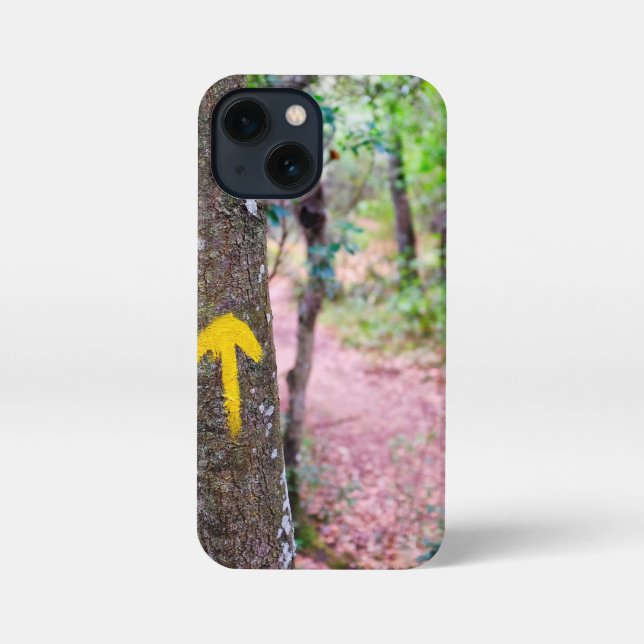 Coque iPhone Flèche jaune (Verso)