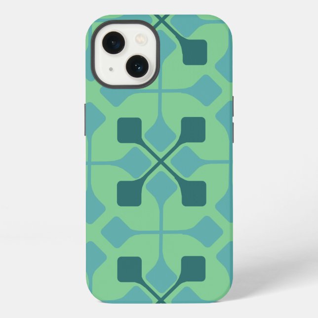 Coque iPhone Flèches Bleues  (Verso)