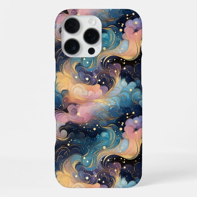 Coque iPhone Flèches célestes - Elégante Galaxie Résumé Concept (Verso)