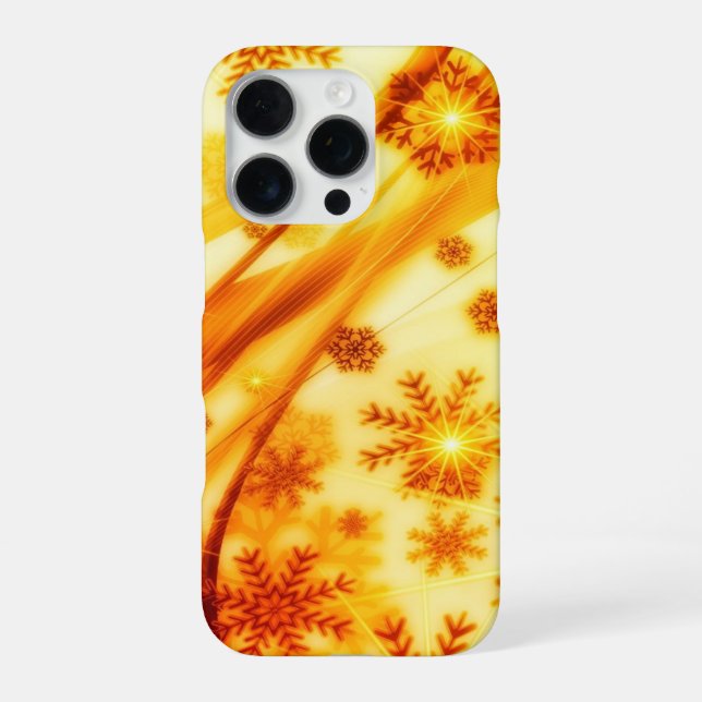 Coque iPhone Flèches de Noël dorées (Verso)