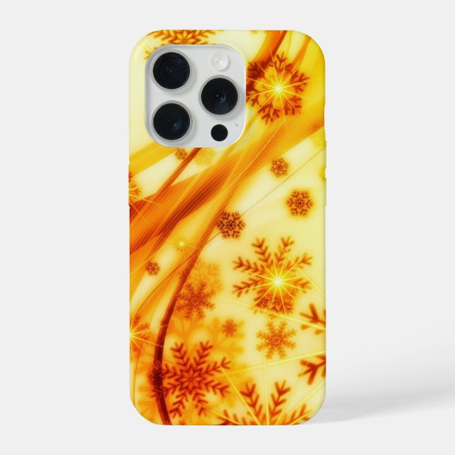 Coque iPhone Flèches de Noël dorées (Verso)