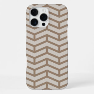 Coque iPhone 16 Pro Max Flèches franches contre les flèches Chevron Brown