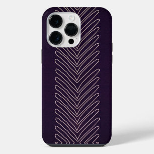 Coque Pour Pour iPhone 14 Pro Max Flèches Tribales Africaines Profondes Et Violettes
