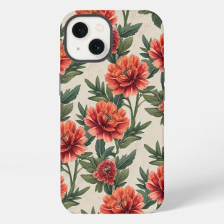Etui iPhone 13 fleur 