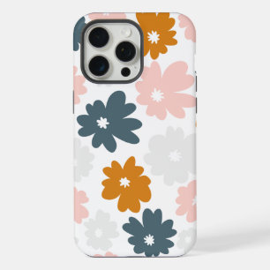 Coque iPhone 15 Pro Max Fleur abstrait rétro