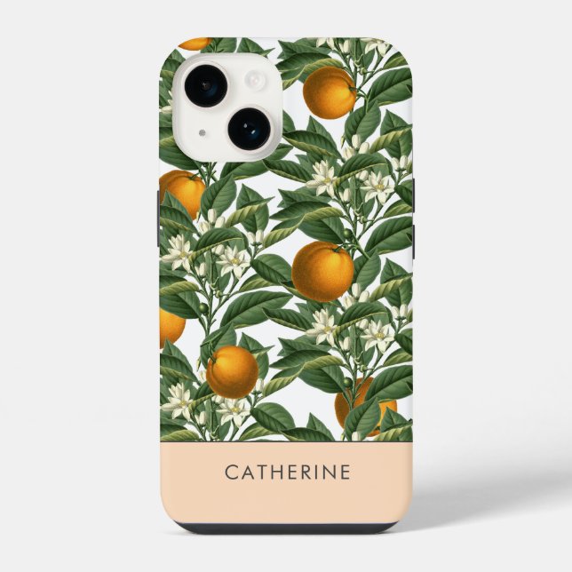 Coque iPhone Fleur d'agrumes Vintages (Verso)