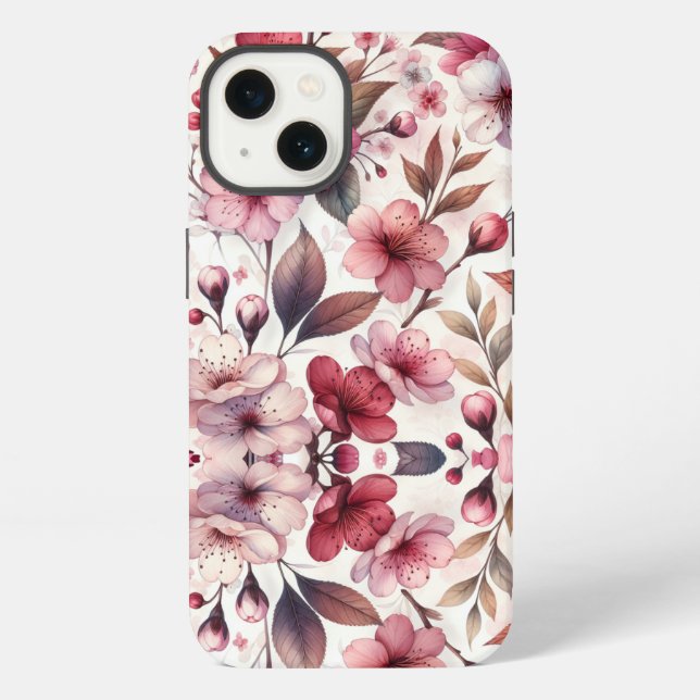 Coque iPhone Fleur de Cerisier (Verso)