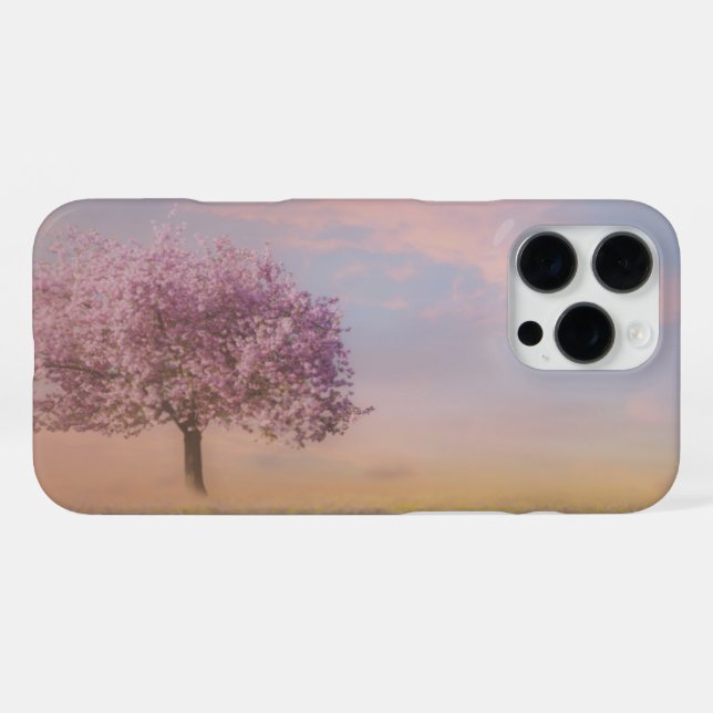 Coque iPhone Fleur de cerisier  (Verso Horizontal)