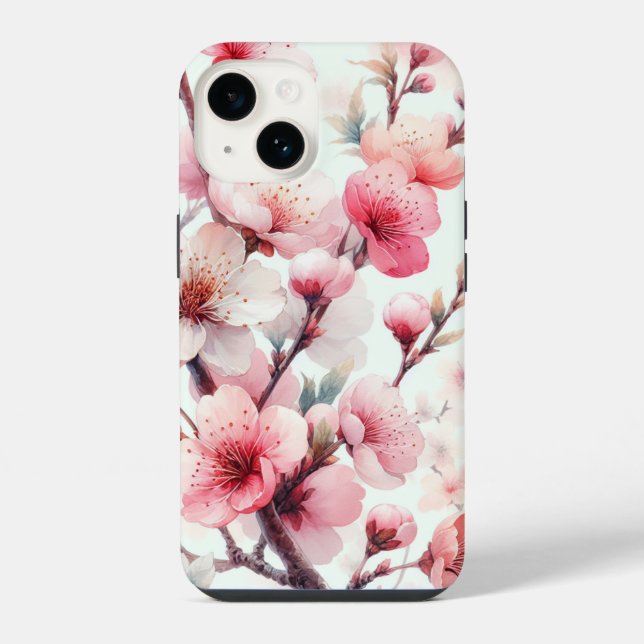 Coque iPhone Fleur de Cerisier (Verso)