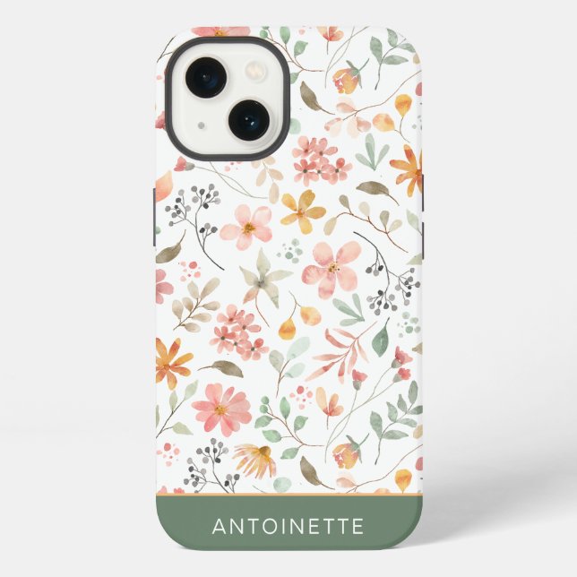 Coque iPhone Fleur de Fleur Rose Sauvage (Verso)