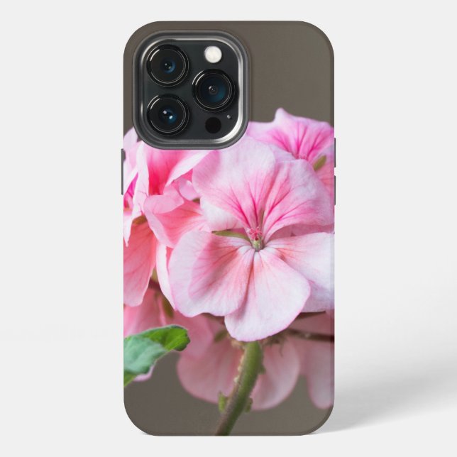 Coque iPhone Fleur de géranium rose (Dos)