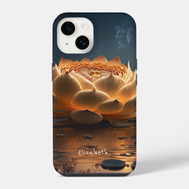 Coque iPhone Fleur de Lotus Chic (Verso)