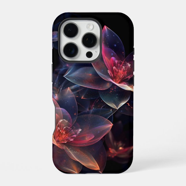 Coque iPhone Fleur de Lotus Cosmique Céleste (Verso)