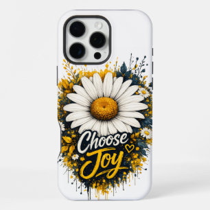 Coque iPhone 16 Pro Max Fleur de marguerite Choose Joy pour iPhone 16 Pro 