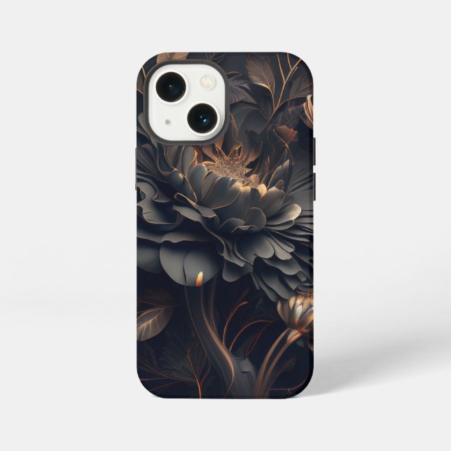 Coque iPhone Fleur de Minuit (Verso)