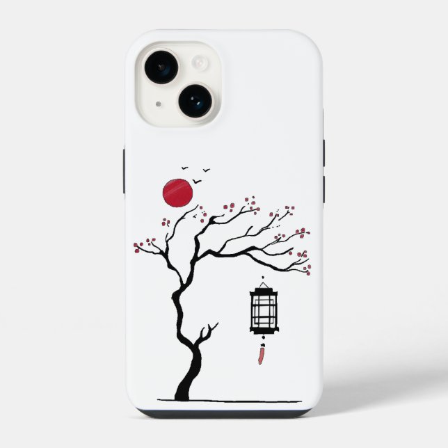 Coque iPhone "Fleur de minuit" (Verso)