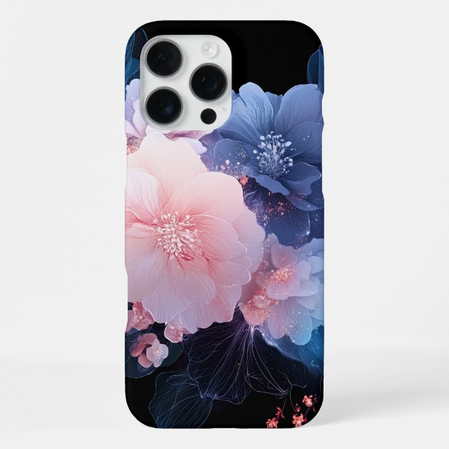 Coque iPhone Fleur de minuit (Verso)