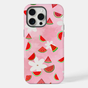 Coque iPhone 15 Pro Max Fleur de pastèque – Motif floral d'été amusant"