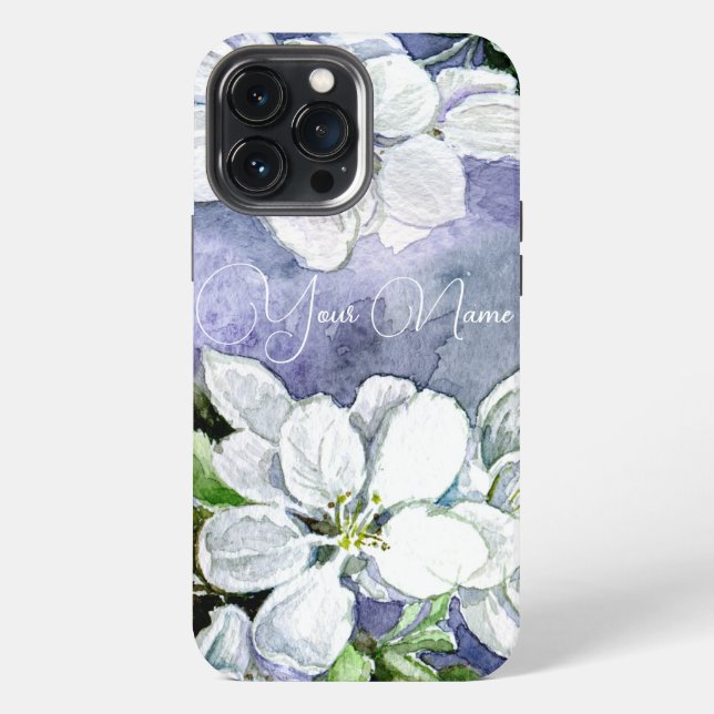 Coque iPhone Fleur de pommier (Verso)