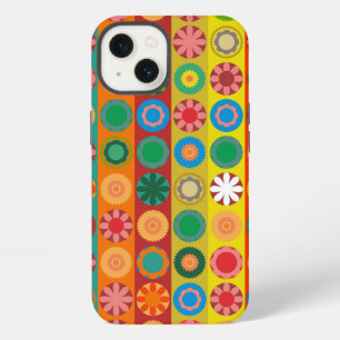 Etui iPhone 13 Fleur de pouvoir en rangées