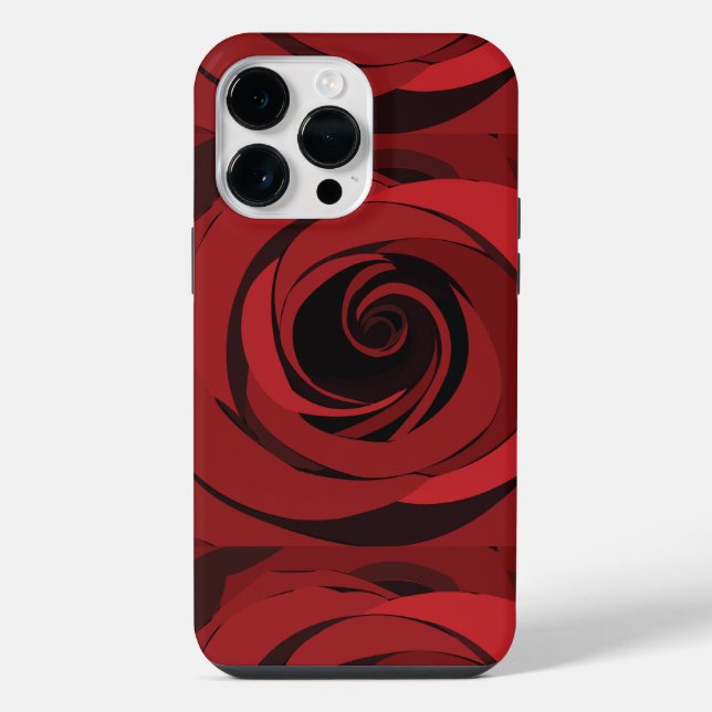 Coque iPhone Fleur de rose rouge (Verso)