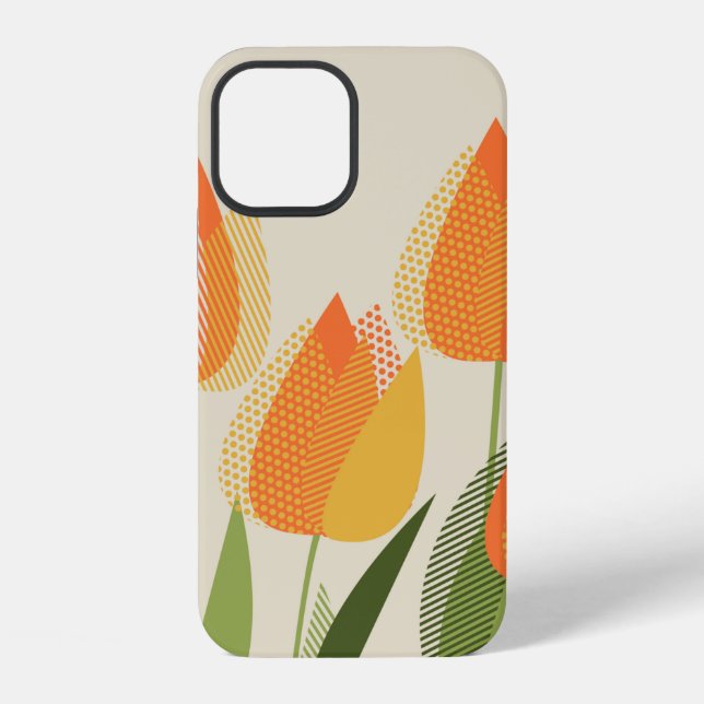 Coque iPhone Fleur de tulipe jaune (Verso)
