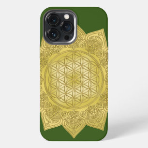 Etui iPhone 13 Pro Max Fleur de Vie - Mandala indien 4