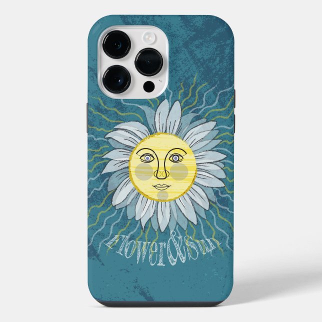 Coque iPhone Fleur et soleil - Nature (Verso)