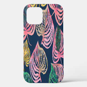 Coque iPhone 12 Fleur floral aquarelle haute résolution : texture 