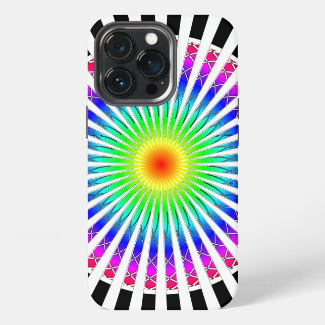 Coque iPhone Fleur hypnotique (Dos)