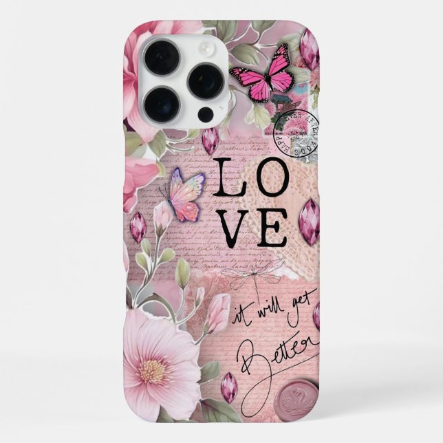 Coque iPhone Fleur Inspirante (Verso)