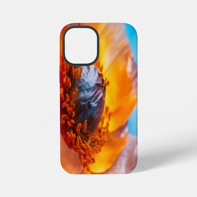 Coque iPhone Fleur orange (Verso)