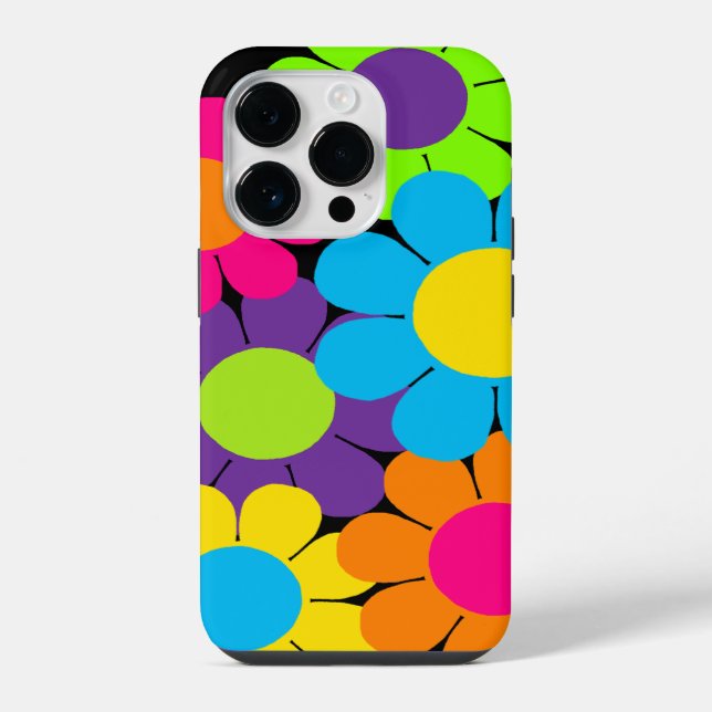 Coque iPhone Fleur Pop Power (Verso)