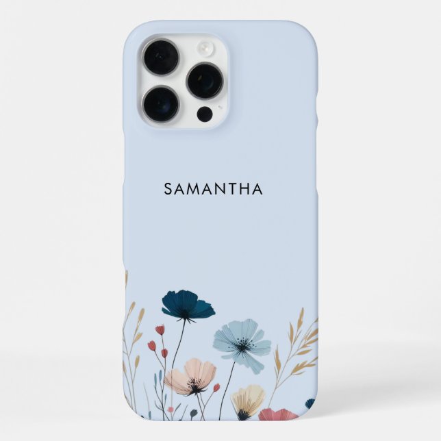 Coque iPhone Fleur Sauvage (Verso)