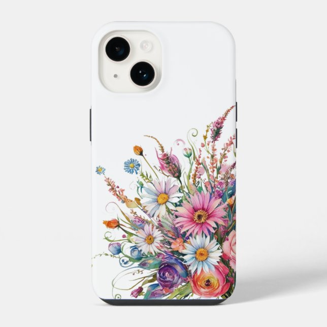 Coque iPhone Fleur sauvage (Verso)