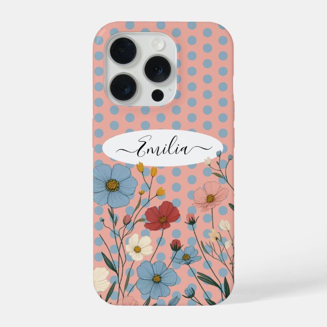 Coque iPhone Fleur Sauvage  (Verso)