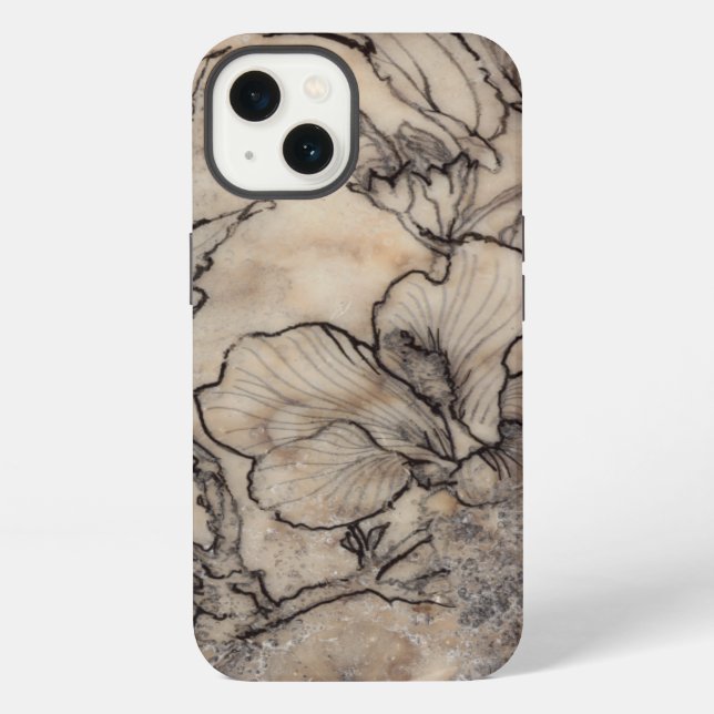 Coque iPhone Fleur tatouée I (Verso)