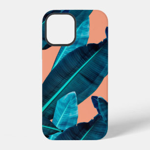 Coque iPhone 12 Fleur tropicale, plante et motif de feuilles b