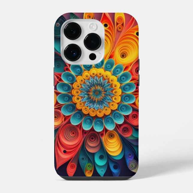 Coque iPhone Fleur unique 3D  (Verso)