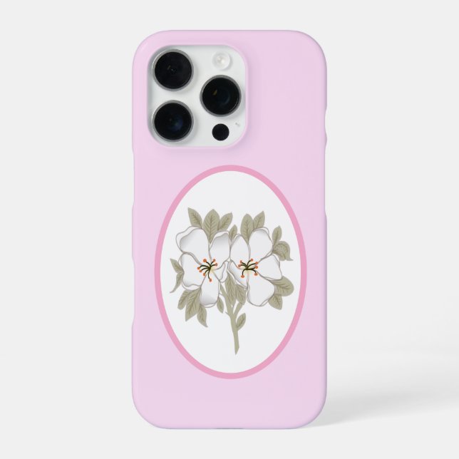 Coque iPhone Fleur Vintage (Verso)