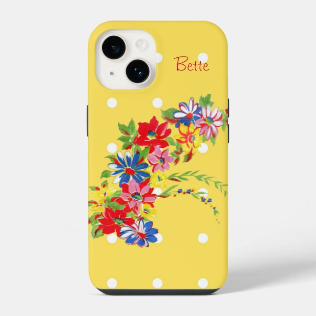 Coque iPhone Fleuris Vintage i (Verso)